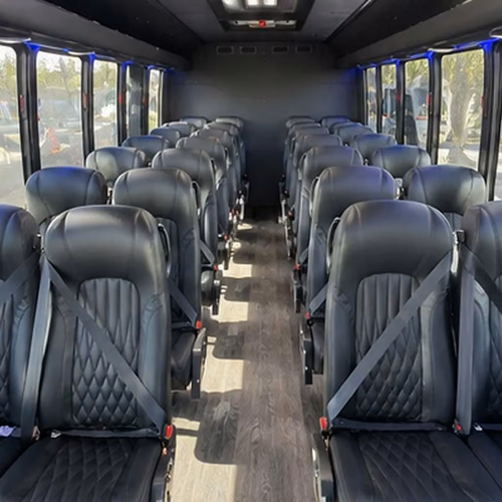 25 passenger minibus inside