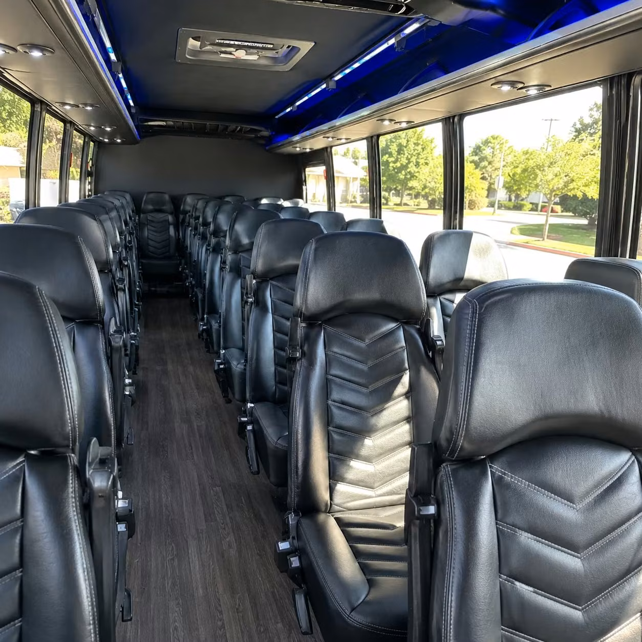 25 passenger minibus interior