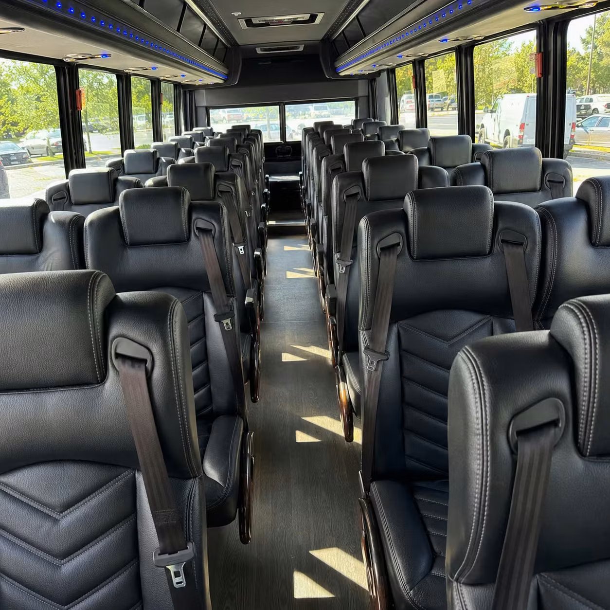 28 passenger minibus interior