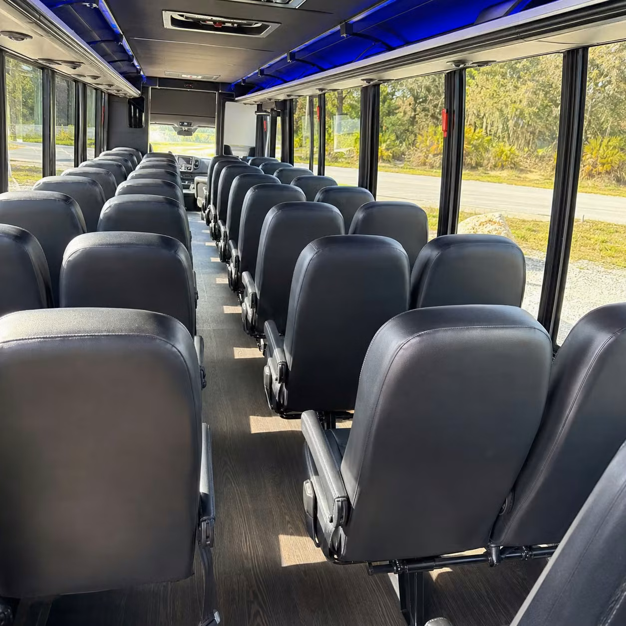 35 passenger minibus interior