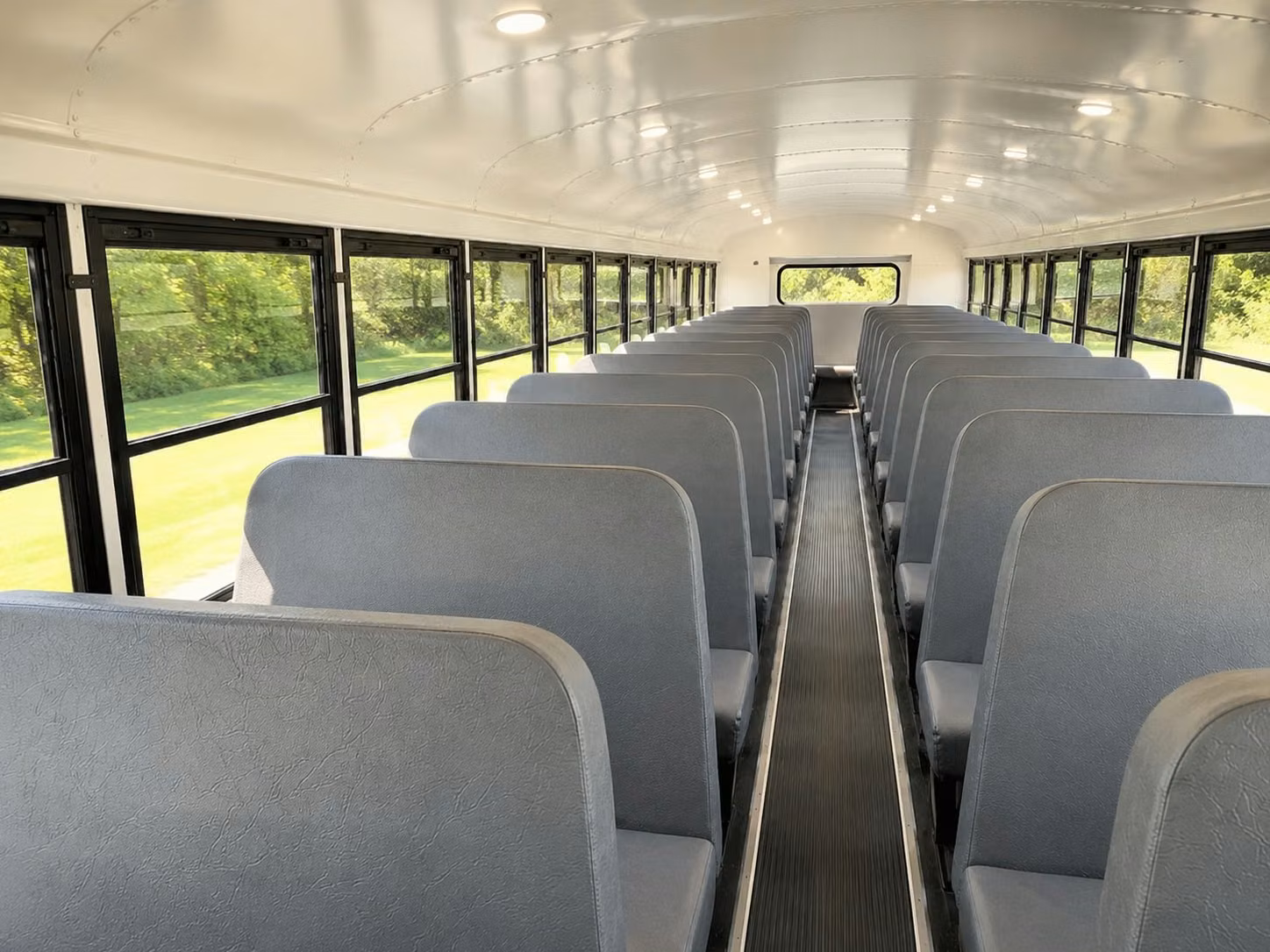 school bus inside